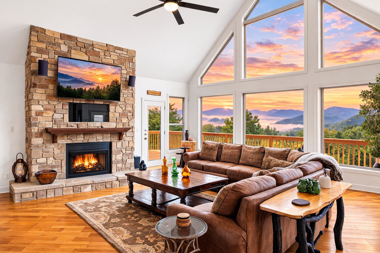 TV connectée, cheminée, jeux vidéo, baby-foot