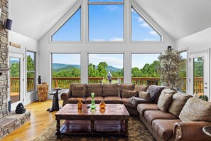 Smart TV, fireplace, video games, foosball