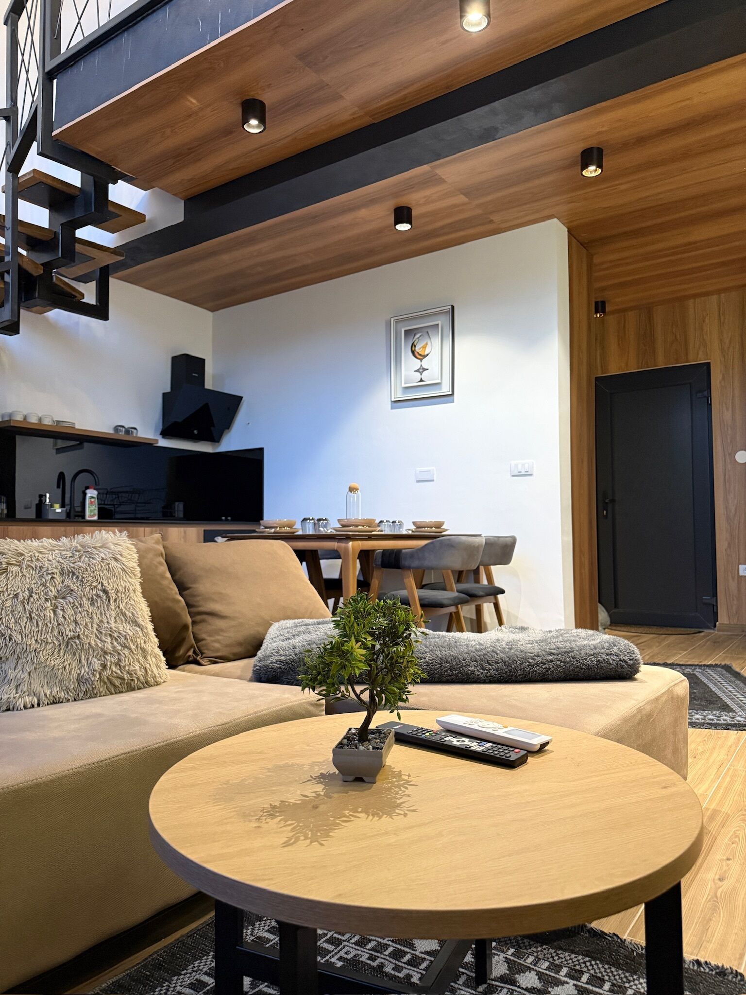 Smart-tv en een open haard