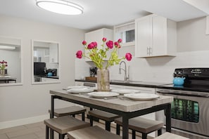 House, Multiple Beds, Patio, Garden View (622 W. Laurel St. - Group) | Private kitchen - The Rams' Den King Beds, Fire Pit, Spacious Yard (Fort Collins)