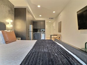 Desk, iron/ironing board, free WiFi, bed sheets