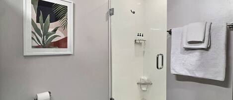 Sèche-cheveux, serviettes fournies