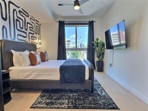 Desk, iron/ironing board, free WiFi, bed sheets