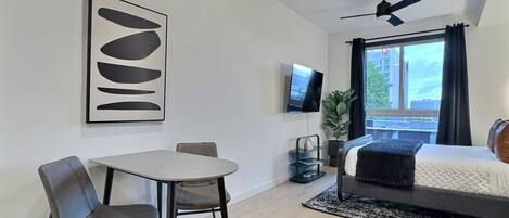 Desk, iron/ironing board, free WiFi, bed sheets