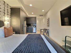 Desk, iron/ironing board, free WiFi, bed sheets