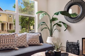 House, Multiple Beds, Patio, Garden View (827 Heschel St. (Unit B & C)) | Living area | 50-inch flat-screen TV with digital channels