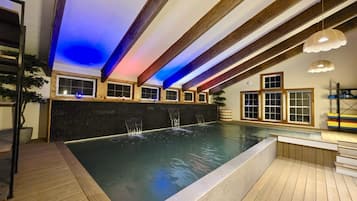 Indoor pool, a heated pool