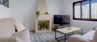 Family apartment near the beach with parking space.