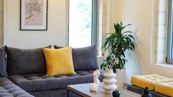 Villa, Multiple Beds, Private Pool, Pool View | Living area | Flat-screen TV