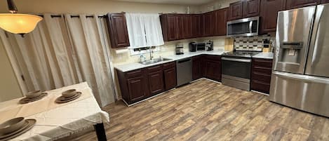 Microwave, oven, stovetop