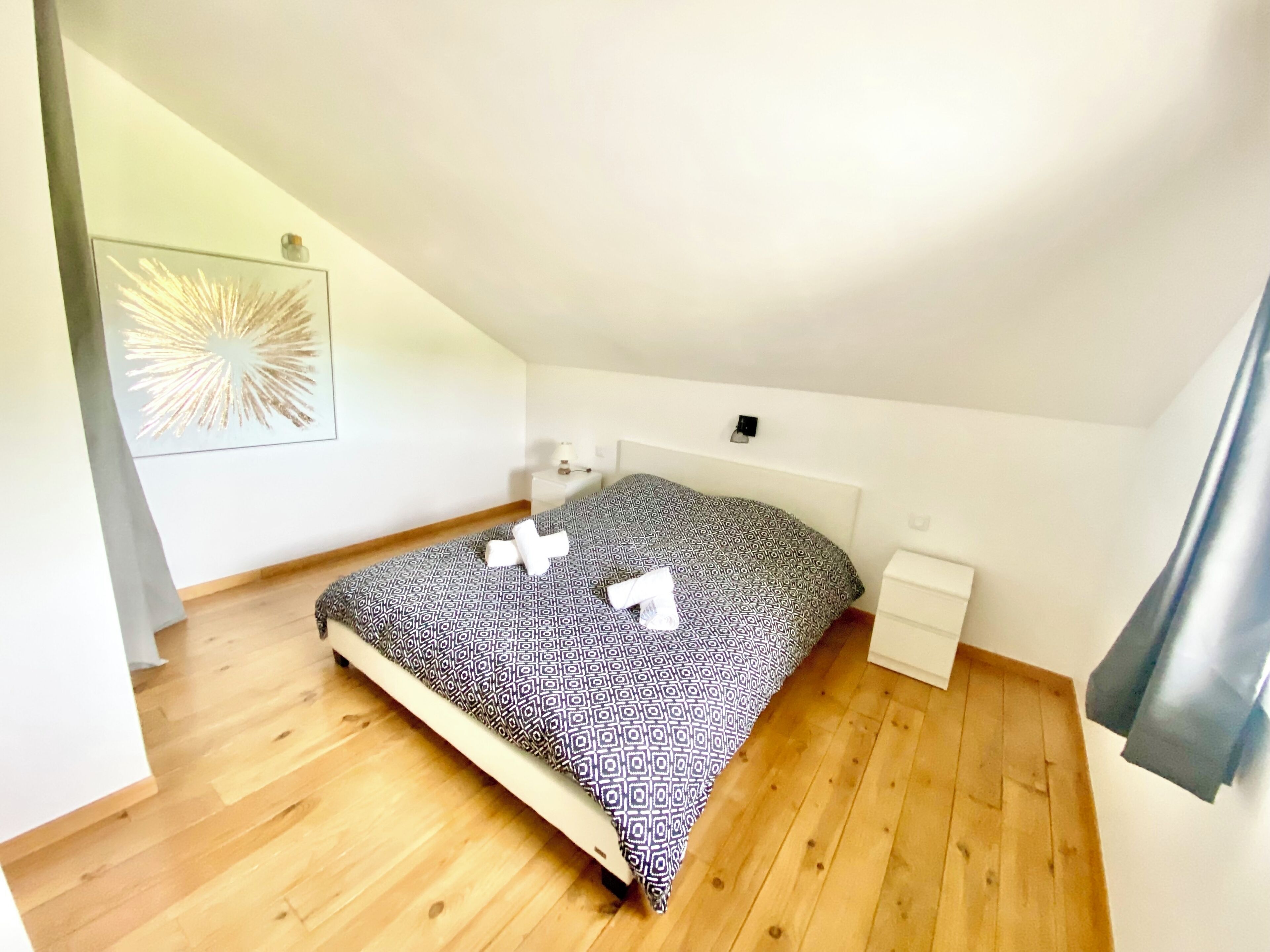 2 bedrooms, iron/ironing board, travel crib, WiFi