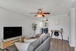 TV connectée, cheminée