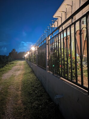 Property grounds - Spacious riverside off-grid 4-bedroom house with AC, Wifi (Tha Muang, Satuek)