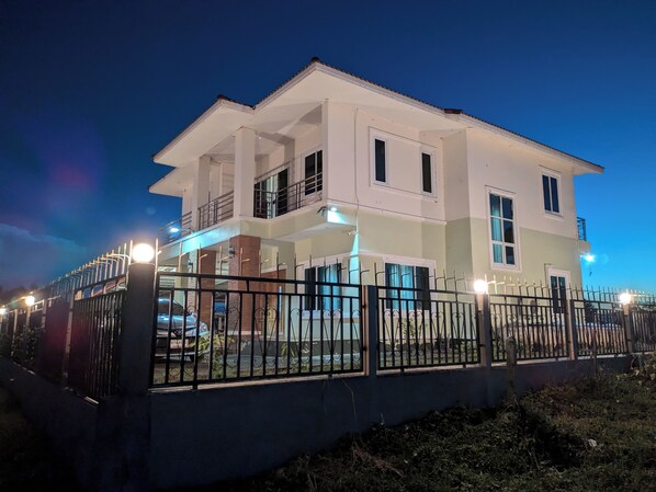 Exterior - Spacious riverside off-grid 4-bedroom house with AC, Wifi (Tha Muang, Satuek)