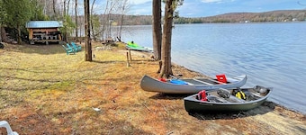 Lakefront cabin in VT's Northeast Kingdom on the VAST trail.