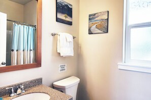 Hair dryer, towels