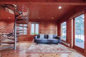 Televisor, llar de foc i oficines 