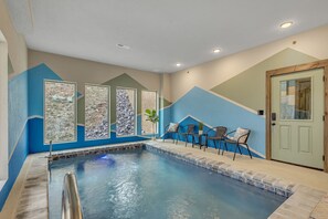 Indoor pool, a heated pool