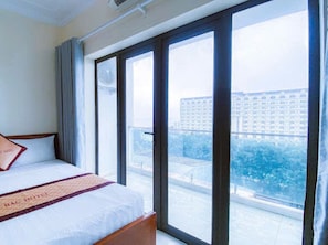 Deluxe Double Room, 2 Queen Beds, Sea View