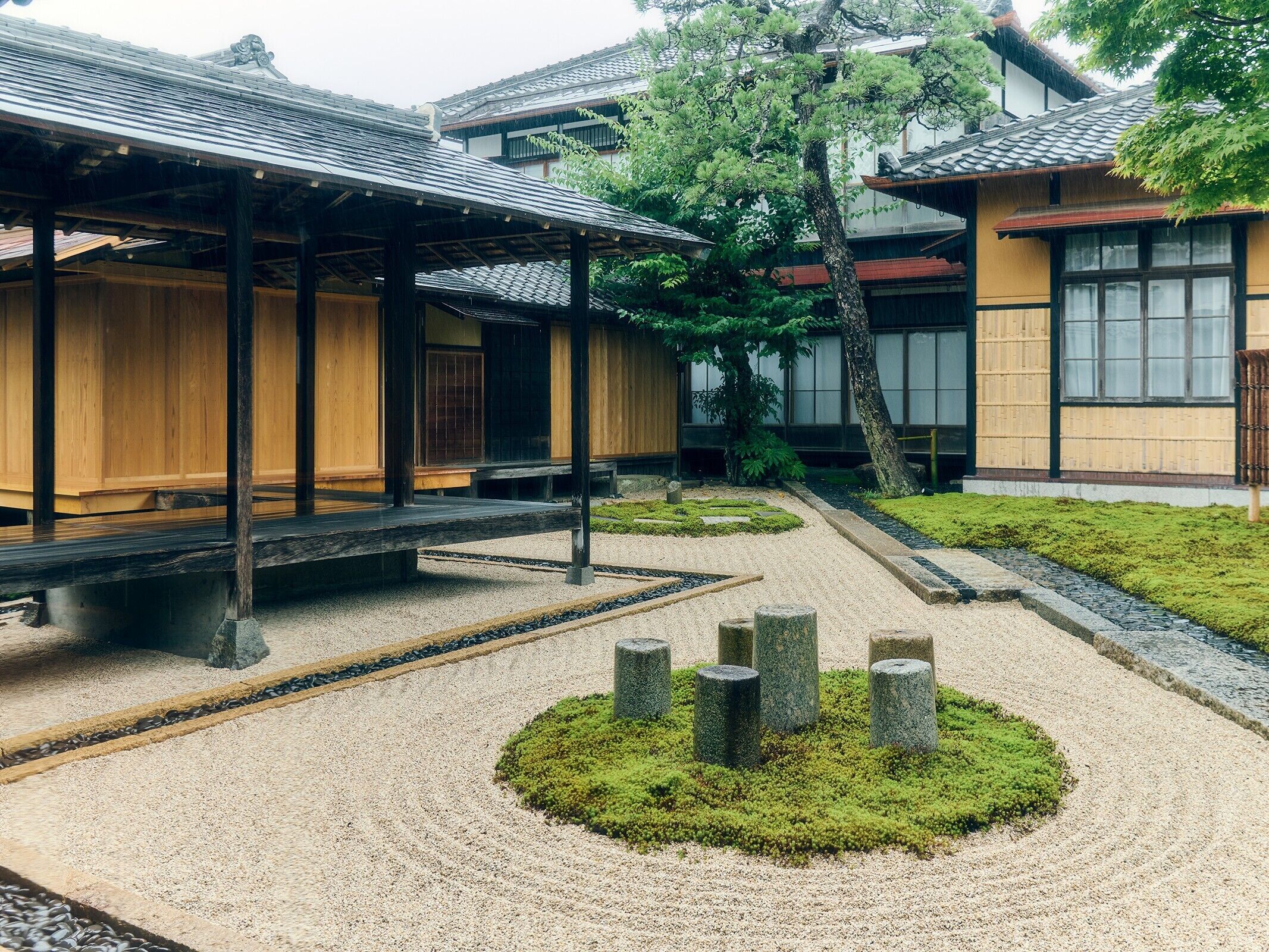 Vue sur la campagne depuis l’hébergement