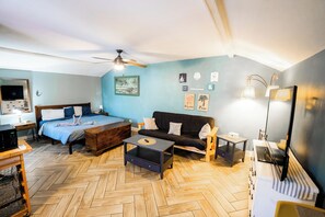 1 chambre, fer et planche à repasser, lit parapluie, Wi-Fi gratuit