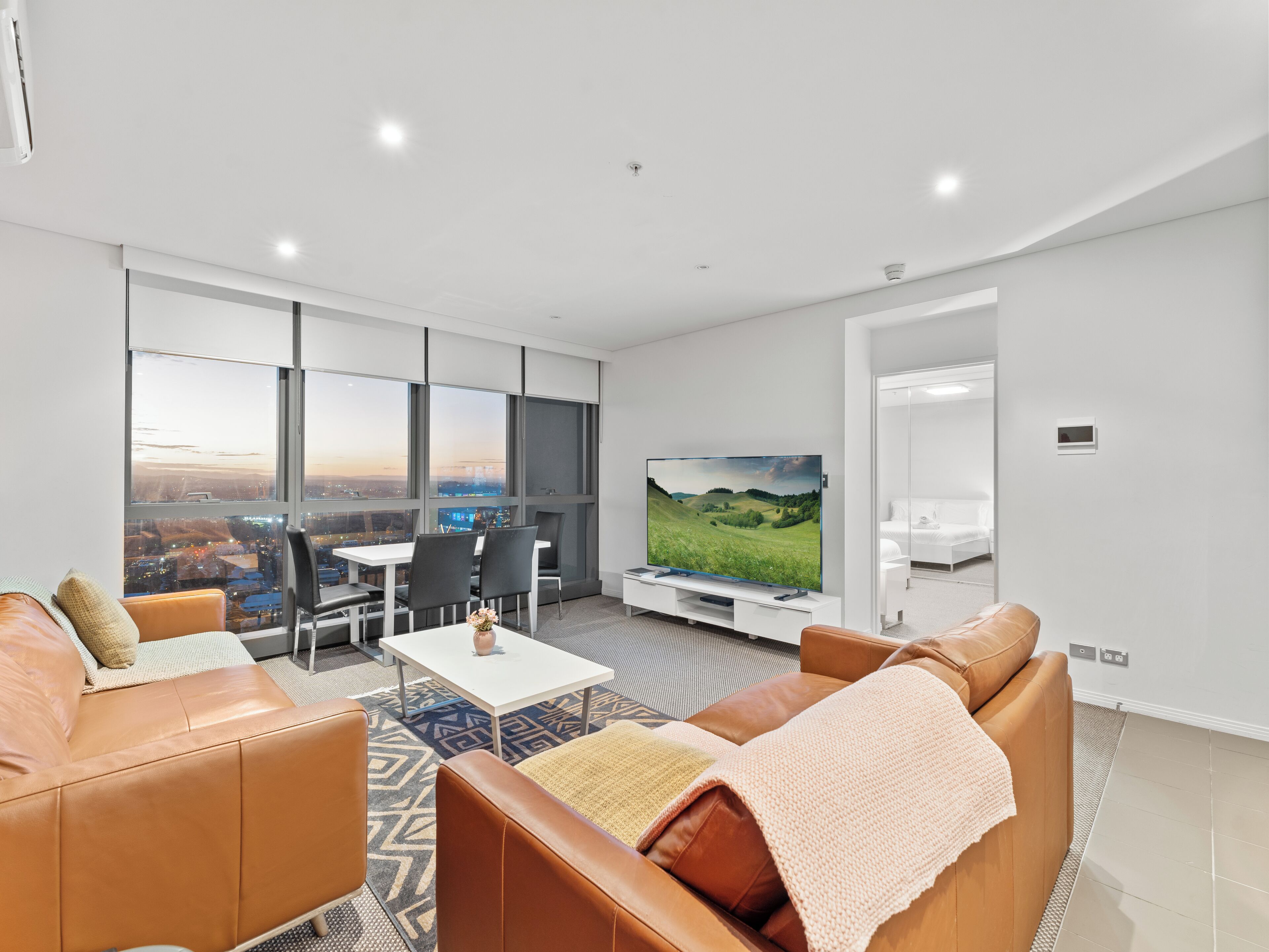 Smart TV, DVD player, books