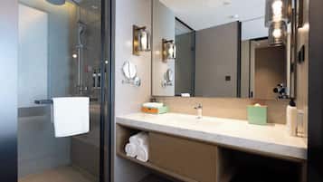 Single Room | Bathroom | Hair dryer, towels