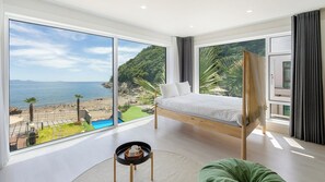 Kamar Basic, 1 kamar tidur (P(Pool Villa)-4 (Ocean View / BBQ)) | 1 kamar tidur dan Wi-Fi gratis