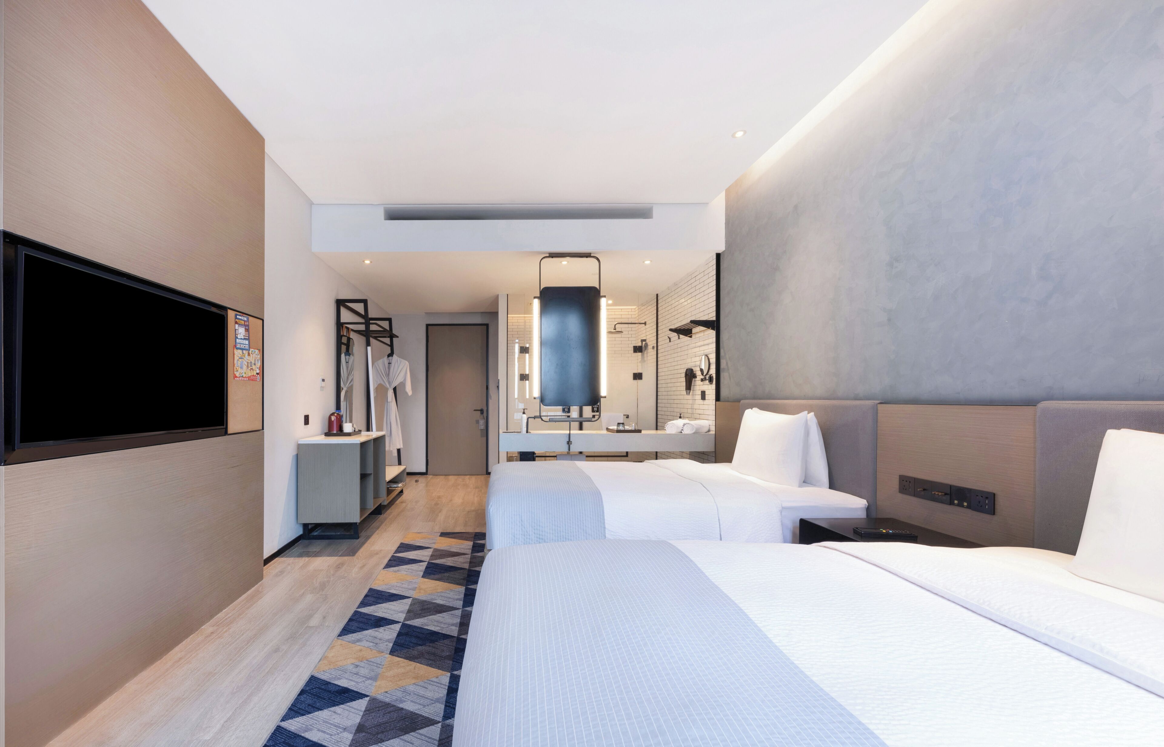 Habitación con 2 camas individuales | Wifi gratis y ropa de cama 