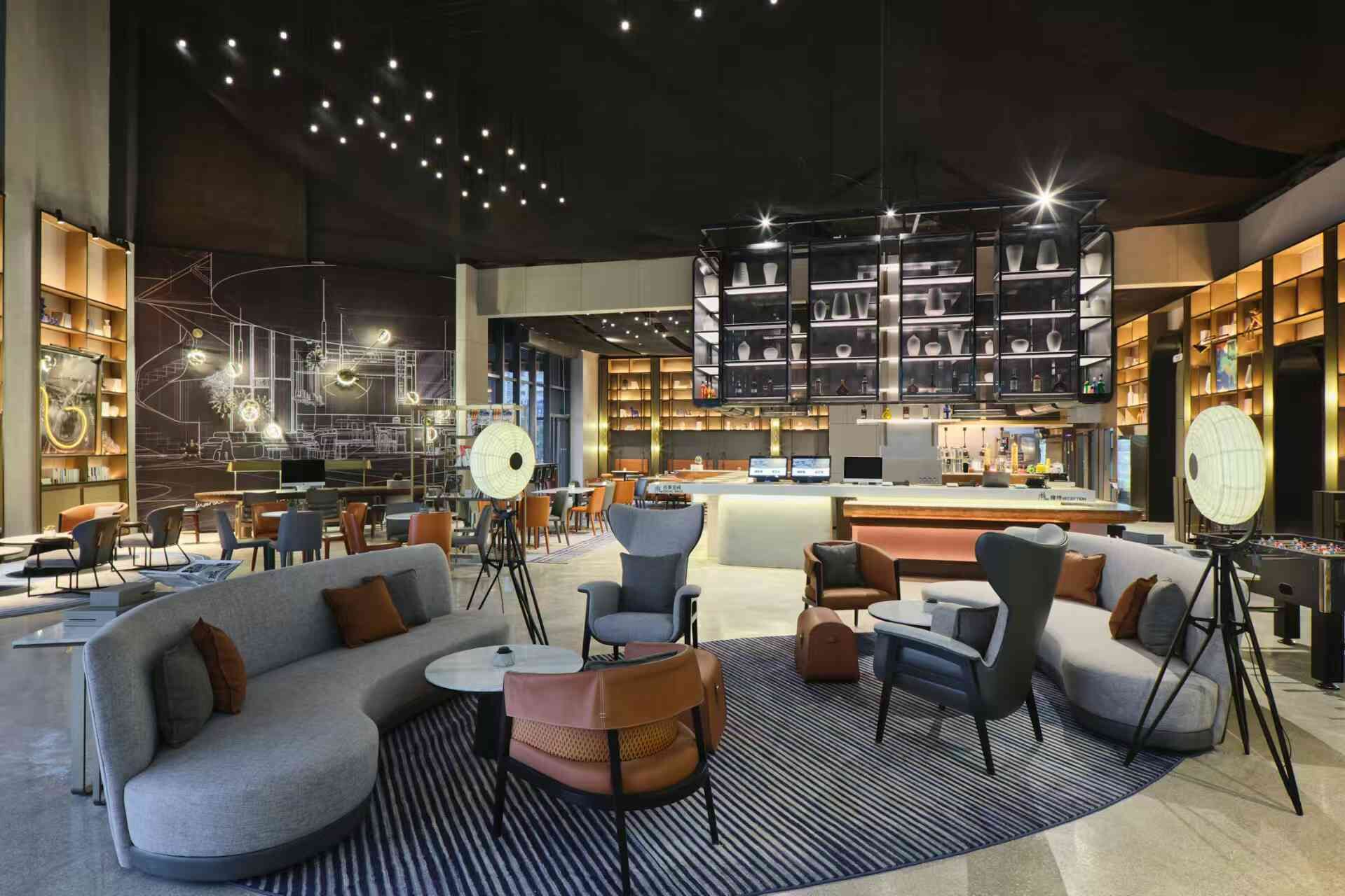Sala de estar en el lobby