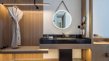 Habitación individual básica | Área de sala de estar