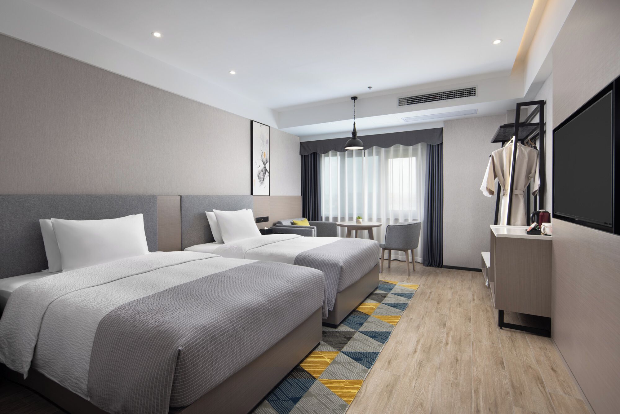 Classic-værelse med 2 enkeltsenge | Strygejern/strygebræt, gratis Wi-Fi