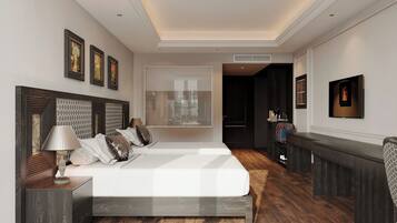 Twin Room, City View | Desk, laptop workspace, free WiFi