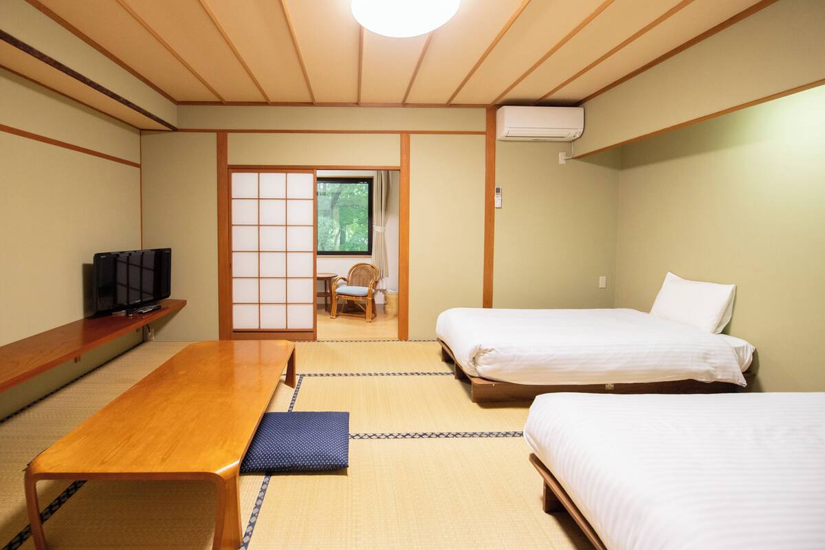 Japanese-style Twin Room , Non Smoking | Blackout curtains, free WiFi, bed sheets