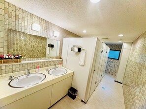 Free toiletries, hair dryer, slippers, bidet