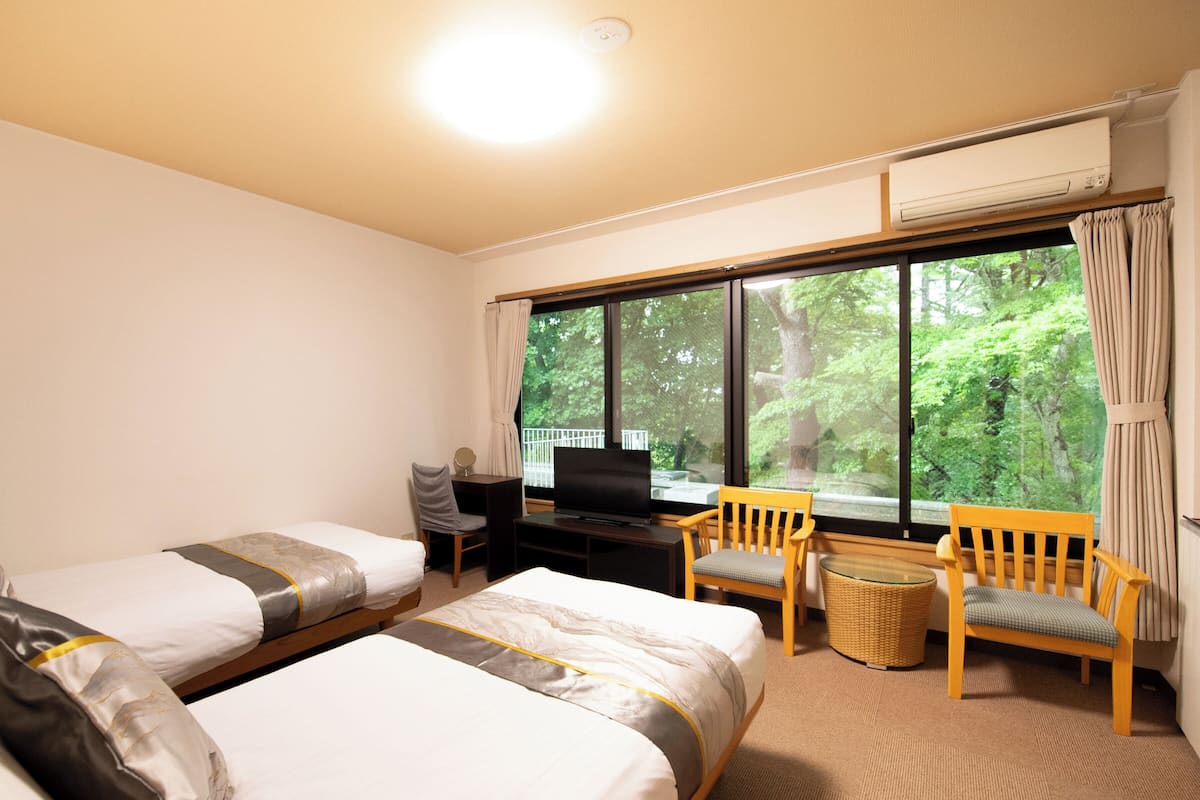 Basic Twin Room, 2 Single Beds, Non Smoking | Blackout curtains, free WiFi, bed sheets