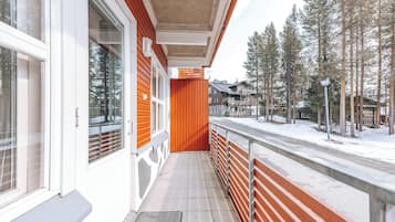 Appartement Supérieur, 6 chambres, animaux de compagnie acceptés, cÎté piste de ski | Balcon