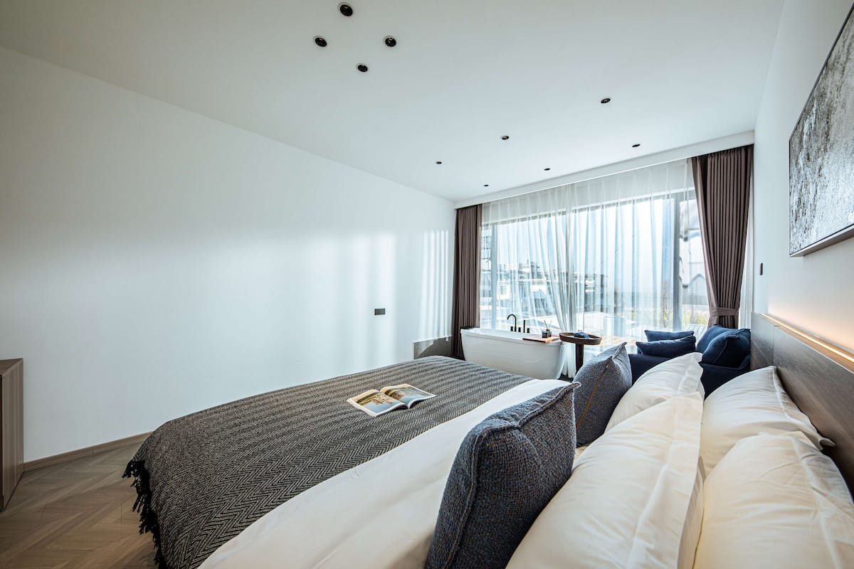 Habitación básica doble, vista al mar | Wifi gratis