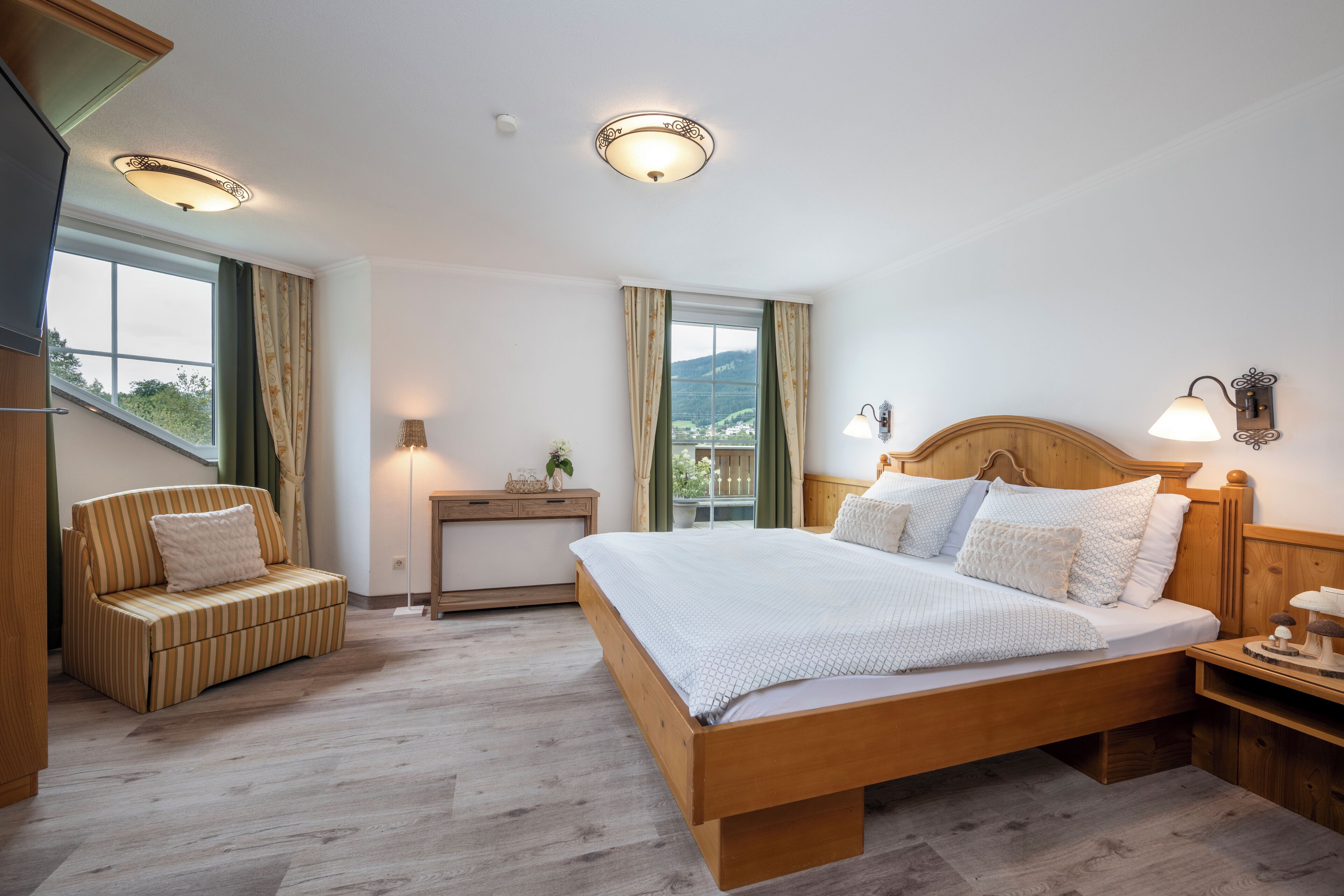 Lägenhet Classic - balkong - utsikt mot trädgården | Ljudisolering och gratis wi-fi