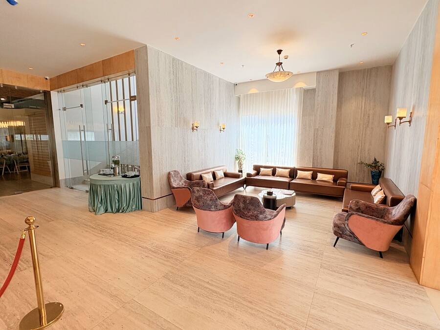 Sitteområde i lobbyen