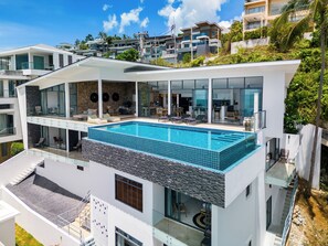 Exterior - Luxury Blue Coco Sea View Villa - 4x4 SUV included (Bophut)