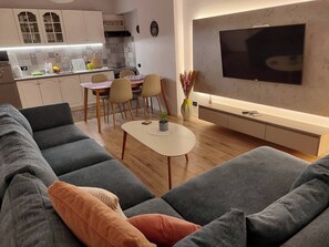 Apartamento, 1 habitación, fumadores, balcón | Sala de estar