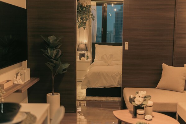 1 chambre, fer et planche à repasser, Wi-Fi, draps fournis