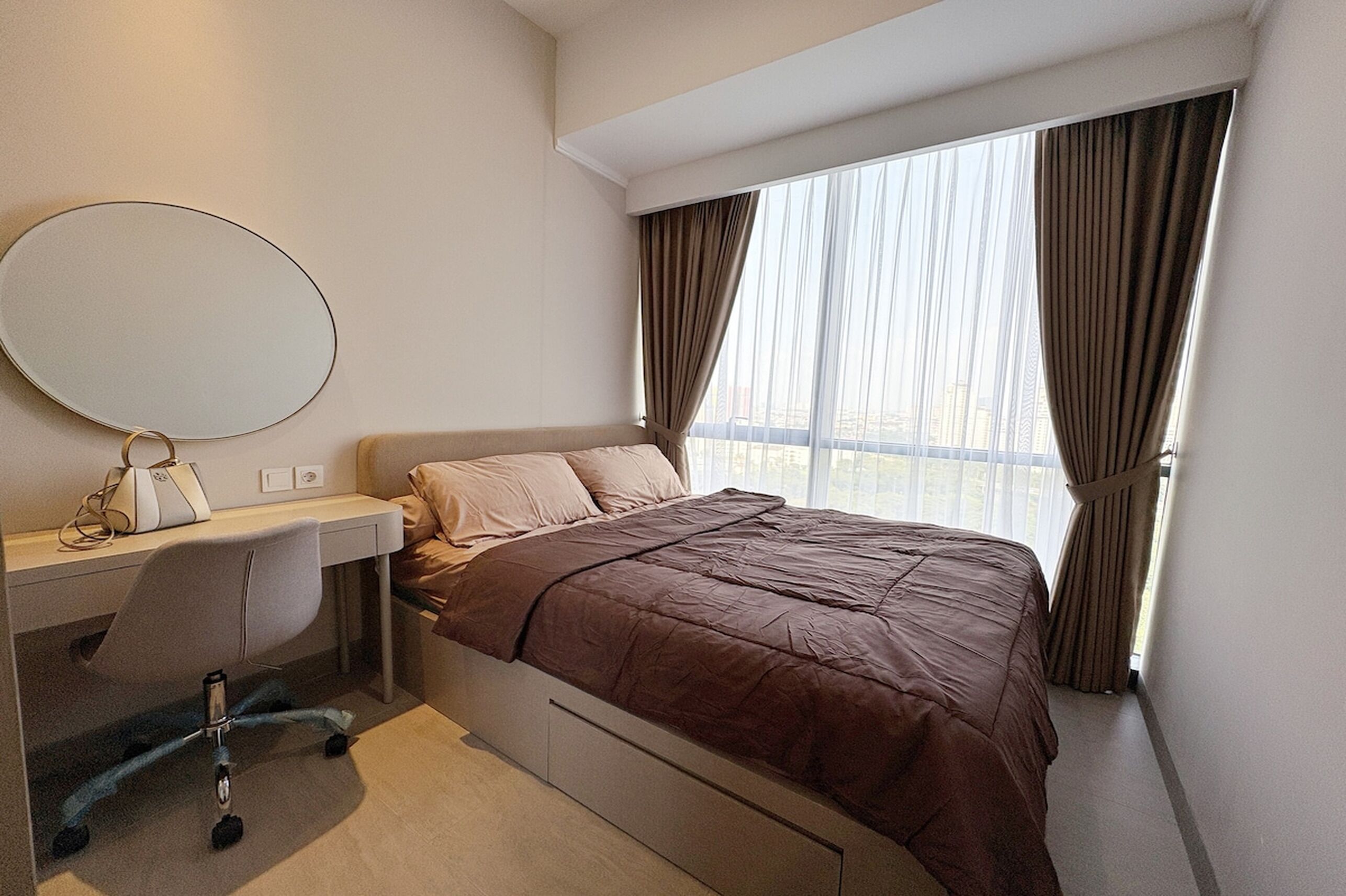 Deluxe Apartment, 2 Bedrooms, Kitchen, City View | Minibar, blackout drapes, soundproofing, free WiFi