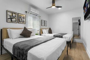 5 bedrooms, iron/ironing board, travel cot, WiFi