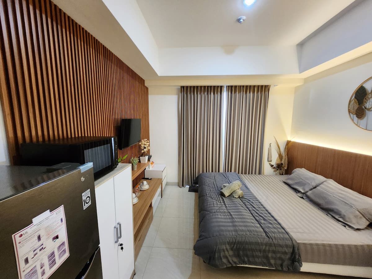 Deluxe-studio, parveke, kaupunkinäköala | Minibaari, pimennysverhot, äänieristys, ilmainen Wi-Fi