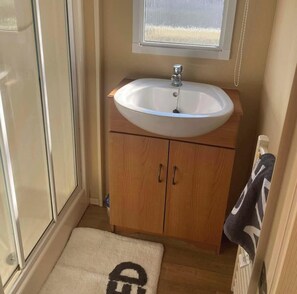 Shower, hair dryer