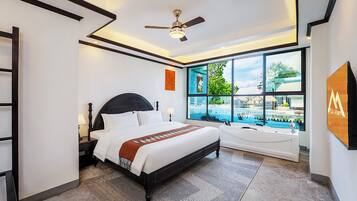 Habitación Royal doble | Ropa de cama de alta calidad y minibar con artículos gratuitos