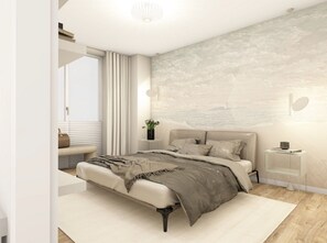 1 Schlafzimmer, Bügeleisen/Bügelbrett, kostenloses WLAN, Bettwäsche