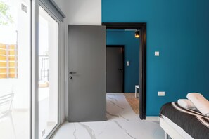 Appartement, Plusieurs lits, balcon, vue sur la ville | Literie de qualité, décor unique, ameublement unique
